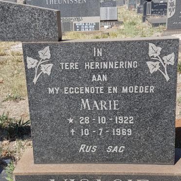 VISAGIE Marie 1922-1969