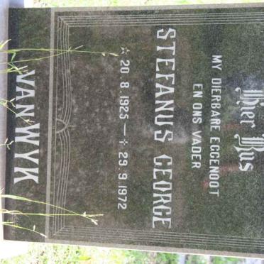 WYK Stephanus George, van 1925-1972