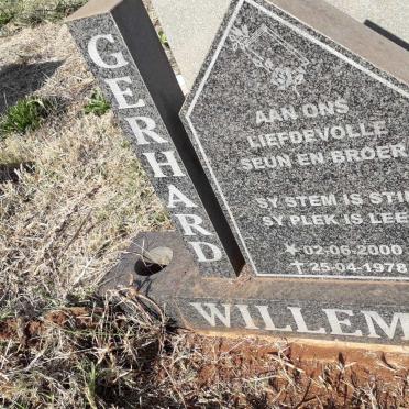 WILLEMSE Gerhard 1978-2000