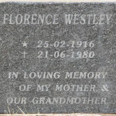 WESTLEY Florence 1916-1980