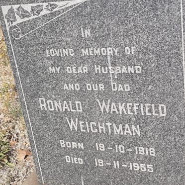 WEIGHTMAN Ronald Wakefield 1916-1955