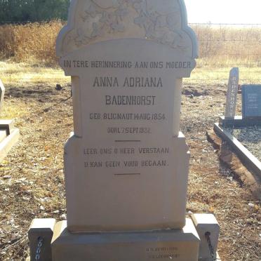 BADENHORST Anna Adriana nee BLIGNAUT 1854-1932