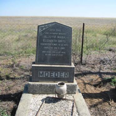 BRITS Alletta Maria Elizabeth nee GREYLING 1873-1948