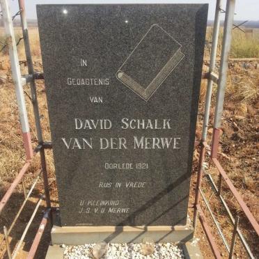 MERWE David Schalk, van der -1921