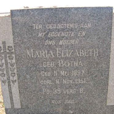 ASWEGEN Maria ELizabeth, van nee BOTHA 1897-1951