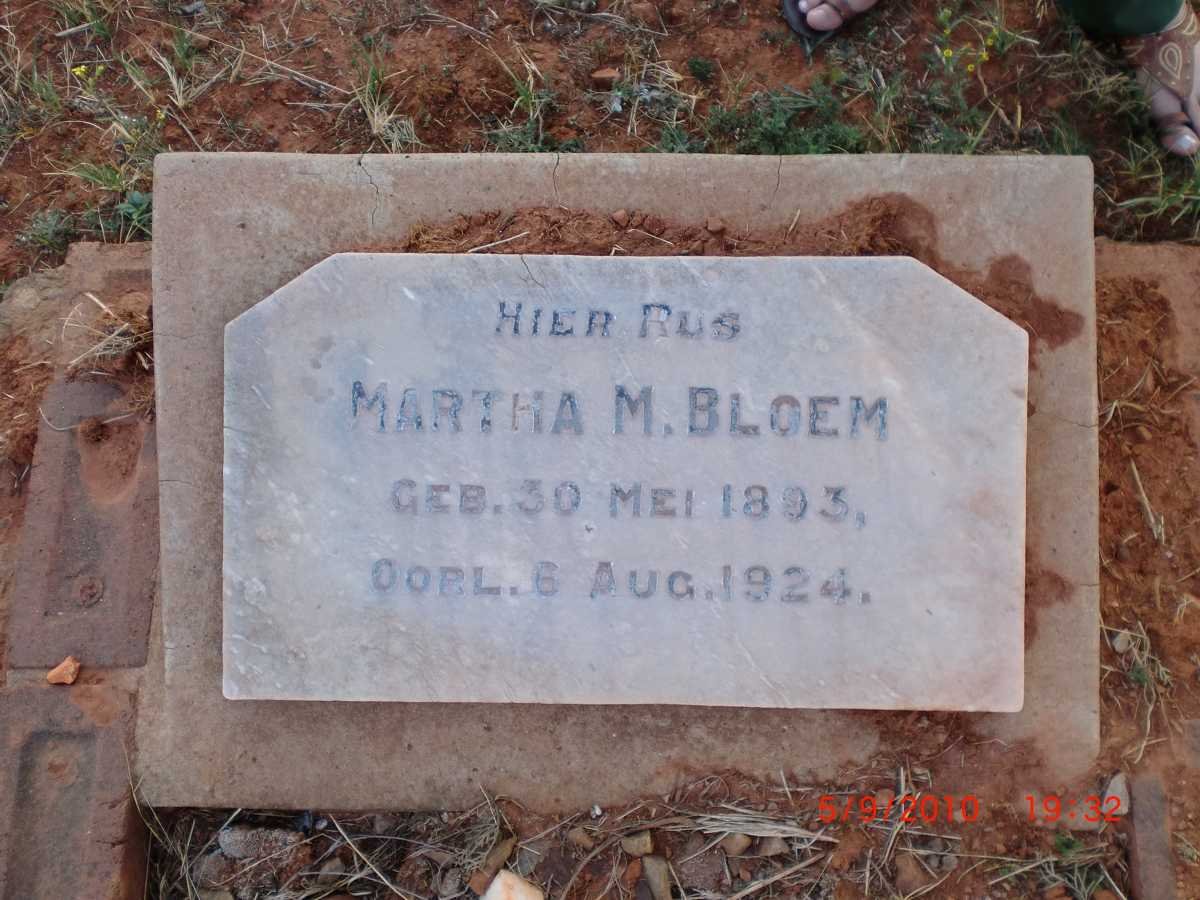 BLOEM Martha M. 1893-1924