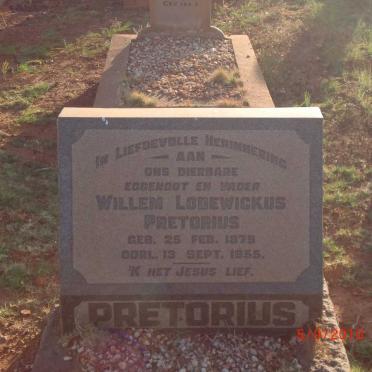 PRETORIUS Willem Lodewickus 1879-1955