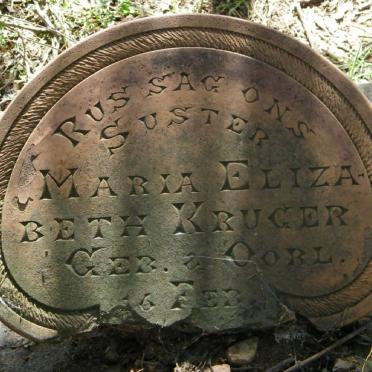 KRUGER Maria Elizabeth