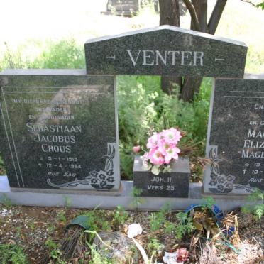 VENTER Sebastian Jacobus Crous 1915-1984 &amp; Magretha Elizabetha Magdalena 1924-1993