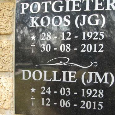 POTGIETER J.G. 1925-2012 &amp; J.M. 1928-2015