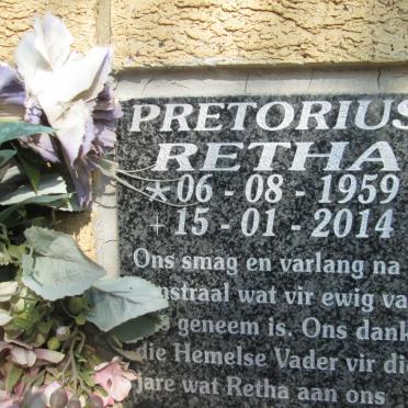 PRETORIUS Retha 1959-2014