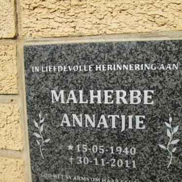 MALHERBE Annatjie 1940-2011