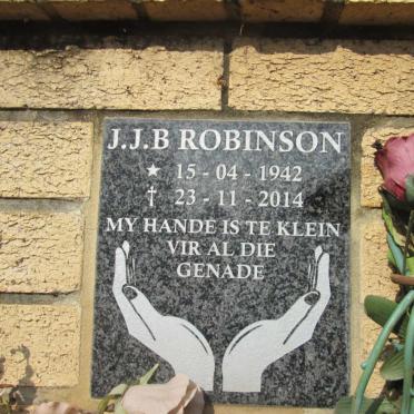 ROBINSON J.J.B. 1942-2014