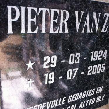 ZYL Pieter, van 1924-2005