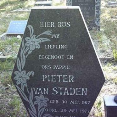 STADEN Pieter, van 1917-1977