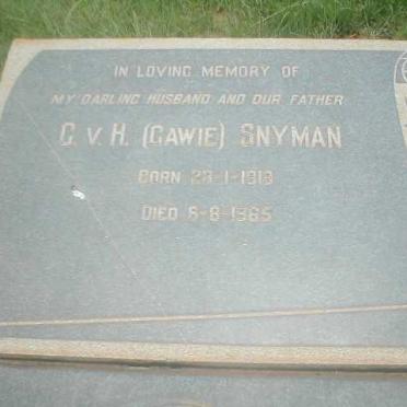 SNYMAN G.v.H. 1918-1965