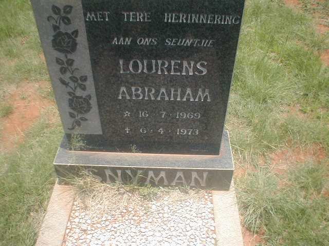 SNYMAN Lourens Abraham 1969-1973