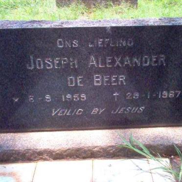 BEER Joseph Alexander, de  1959-1967