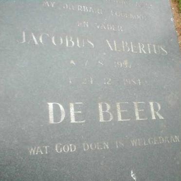 BEER Jacobus Albertus, de 1937-1954