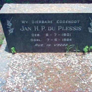 PLESSIS Jan H.P., du  1901-1964