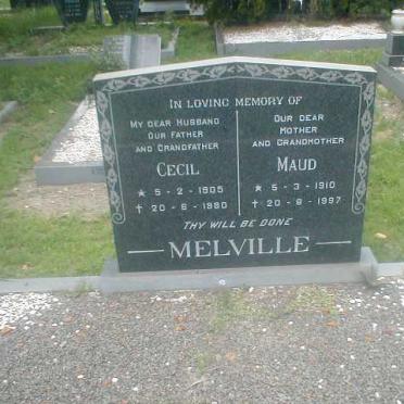 MELVILLE Cecil 1905-1980 &amp; Maud 1910-1997