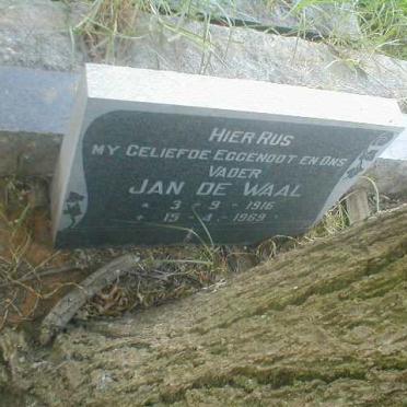 WAAL Jan, de 1916-1969