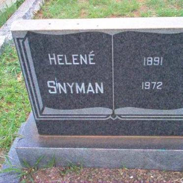 SNYMAN Helene 1891-1972