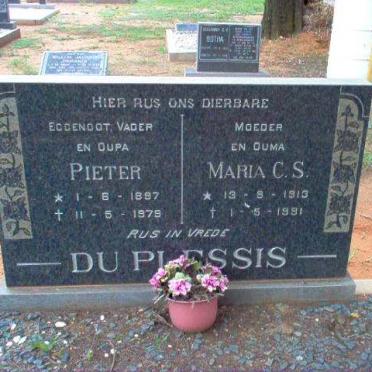 PLESSIS Pieter, du 1897-1979 &amp;  Maria C.S. 1913-1991