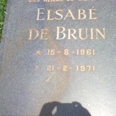 BRUIN Elsabe, de 1961-1971