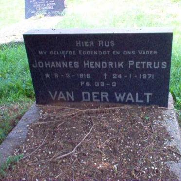 WALT Johannes Hendrik Petrus, van der 1916-1971