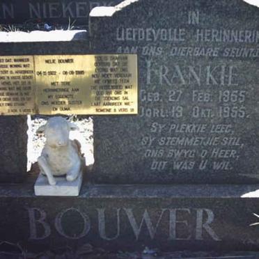 BOUWER  Frankie ? &amp; Nelie 1922-1995 :: BOUWER Frankie 1955-1955