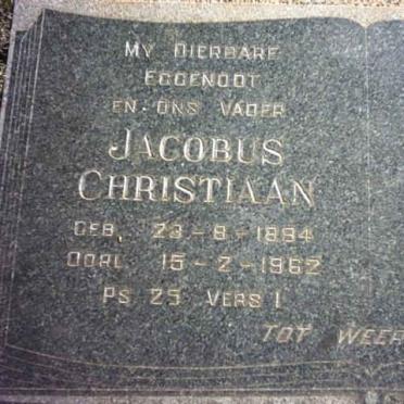 PRETORIUS Jacobus Christiaan 1884-1962 