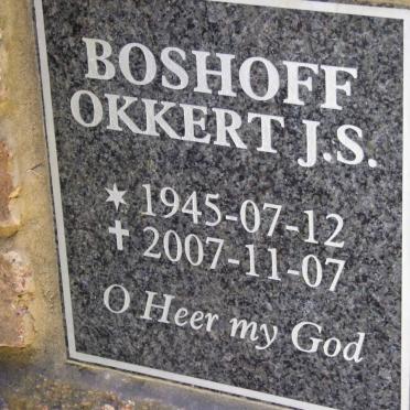 BOSHOFF Okkert J.S. 1945-2007