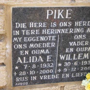 PIKE Willem G. 1930-2005 &amp; Alida E. 1932-2000