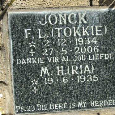 JONCK F.L. 1934-2006 &amp; M.H. 1935-