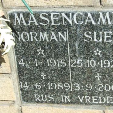 MASENCAMP Norman 1915-1989 &amp; Sue 1924-2008