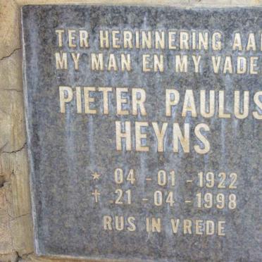 HEYNS Pieter Paulus 1922-1998
