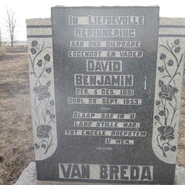 BREDA David Benjamin, van 1891-1953