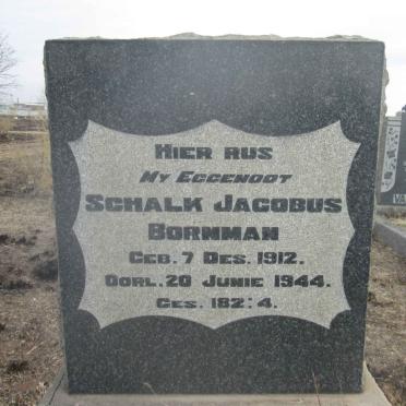 BORNMAN Schalk Jacobus 1912-1944
