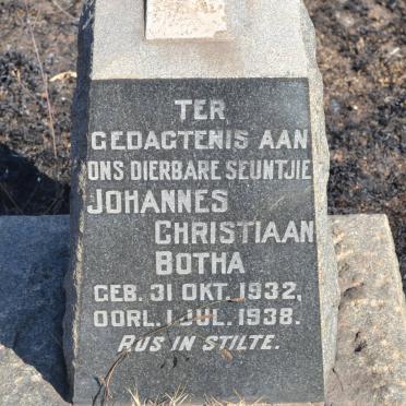 BOTHA Johannes Christiaan 1932-1938