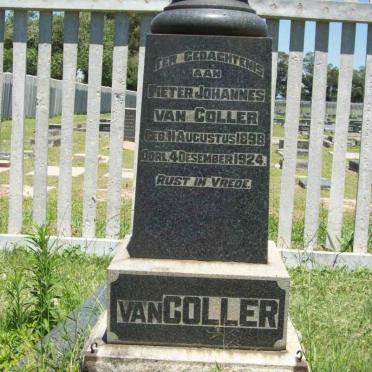 COLLER Pieter Johannes, van 1898-1924