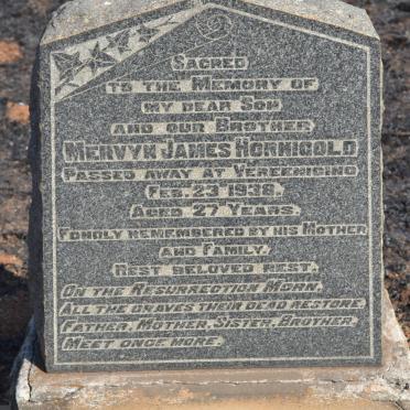 HORNIGOLD Mervyn James -1938