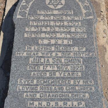SOLOMON Julia -1923