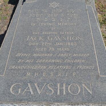 GAVSHON Jack -1963