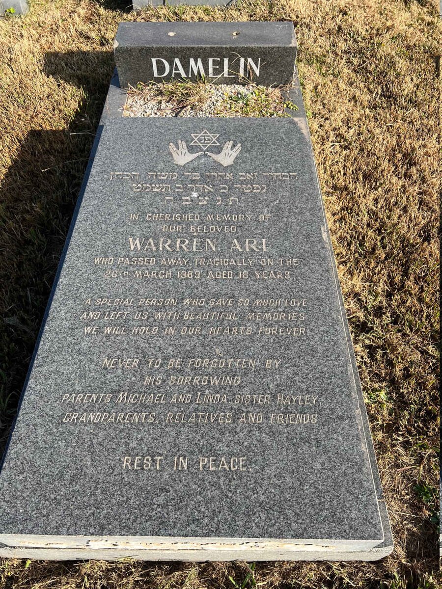 DAMELIN Warren Ari -1989