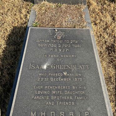 GREENBLATT Isaac -1979