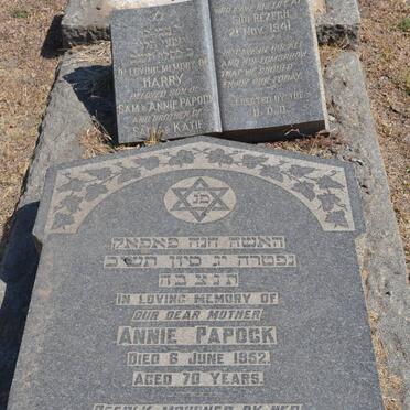 PAPOCK Harry -1941 :: PAPOCK Annie -1952