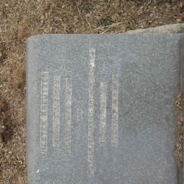 KREUTZER Hester nee COLEMAN 1861-1949