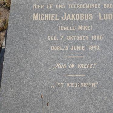 LUDIK Michiel Jakobus 1880-1943