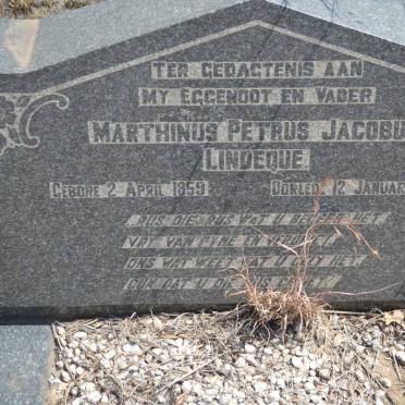 LINDEQUE Marthinus Petrus Jacobus 1859-1948